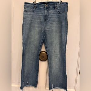 Liverpool Los Angeles crop straight leg with Fray Hem  size 14